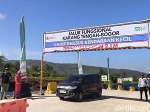 Mulai Hari Ini, Tol Bocimi Seksi 3 Dipakai Arus Balik ke Bogor-Jakarta