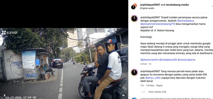 Aksi pemalakan oleh bang jago Tanah Abang