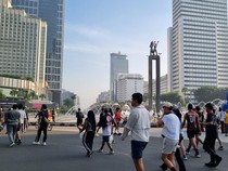 Kala CFD Jadi Arena Warga Bakar Sisa Opor dan Rendang Lebaran