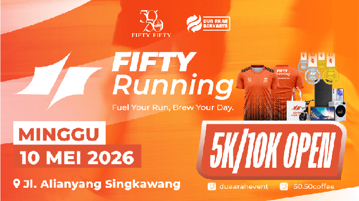Fifty Running 2026: Lari Seru di Singkawang