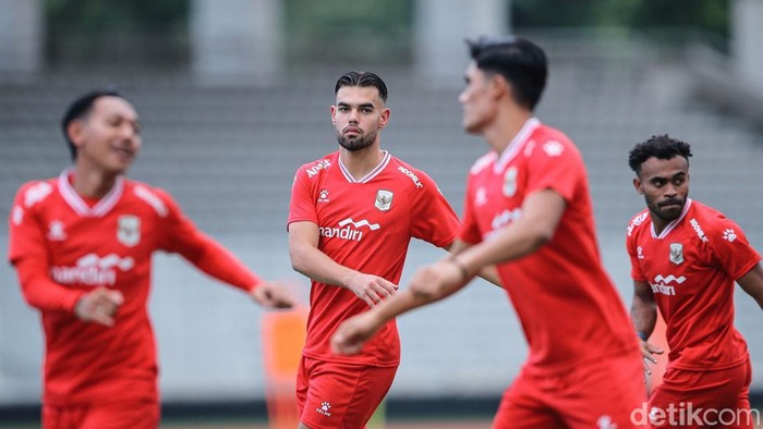 Timnas Indonesia berlatih. Link streaming Indonesia vs Bulgaria final FIFA Series 2026 malam ini. 