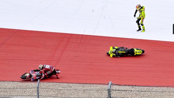 Gelaran MotoGP Amerika Serikat 2026 diwarnai drama dan kontroversi. Sejumlah pebalap harus menerima hukuman penalti dalam rangkaian balapan yang berlangsung di Circuit of the Americas, Sabtu (28/3/2026) malam WIB. REUTERS/Jerome Miron