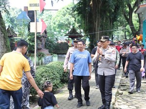 Kapolres Kediri Cek Tempat Wisata Pastikan Keamanan Saat Libur Lebaran