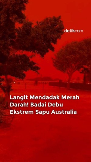 Video: Langit di Australia Mendadak Merah, Kenapa?