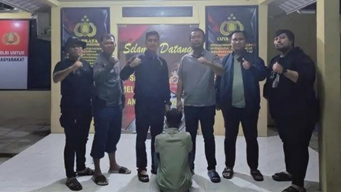 Pelaku penusukan di OKI saat ditangkap polisi