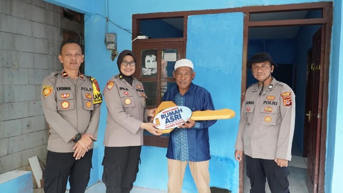 Polres Bogor percepat program Rumah ASRI untuk warga kurang mampu. (dok.istimewa)