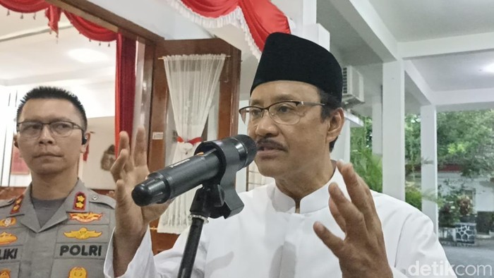 Sekjen PBNU Saifullah Yusuf saat kunjungan di Trenggalek