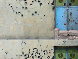 Seniman Ini Ubah Bekas Luka Perang Jadi Seni Jalanan