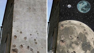 Seniman Ini Ubah Bekas Luka Perang Jadi Seni Jalanan