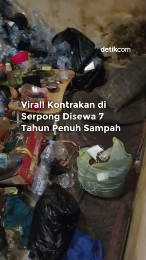 Video Viral Kontrakan di Serpong Disewa 7 Tahun Penuh Sampah