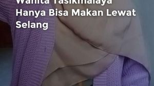 Video Wanita di Tasikmalaya Hanya Bisa Makan Lewat Selang