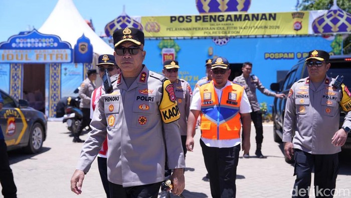 Kapolda Banten Irjen Hengki mengatakan jumlah kendaraan selama masa mudik Lebaran 2026 meningkat 6%. Sementara angka kecelakaan turun hingga 58%. (Arief I/detikcom)