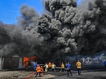 Lima Ruko di Mataram Terbakar, Diduga Korsleting Listrik