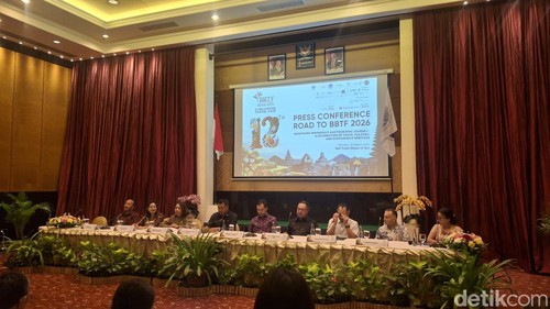 Konferensi pers Road to BBTF 2026 di Benoa, Kuta Selatan, Badung pada Senin (30/3/2026). ( Fabiola Dianira)