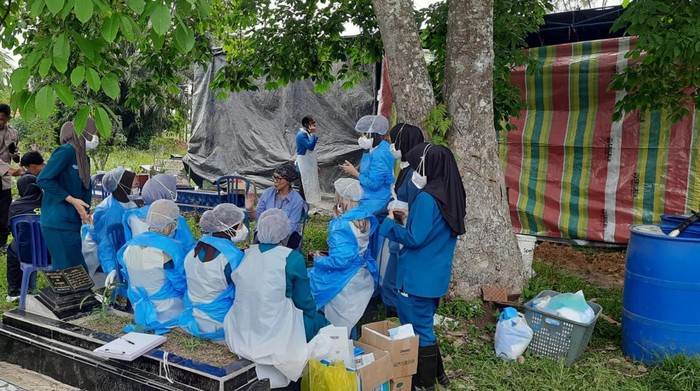 Makam narapidana di Palembang yang dibongkar polisi
