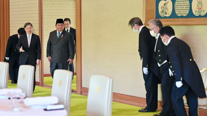 Presiden Prabowo bertemu Kaisar Jepang Naruhito di Imperial Palace, Tokyo, Senin (30/3/2026).