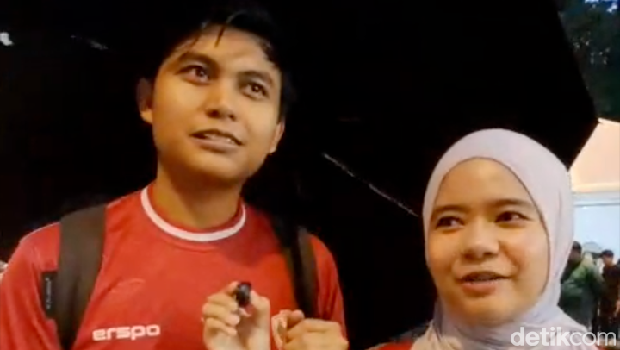 Suporter Timnas Indonesia di GBK