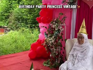 Viral! Nenek 86 Tahun Gelar Pesta Ultah bak Bocil, Temanya Princess