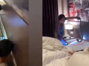 Ini Ngeri sih, Lagi Tidur di Hotel Dilewati King Kobra!