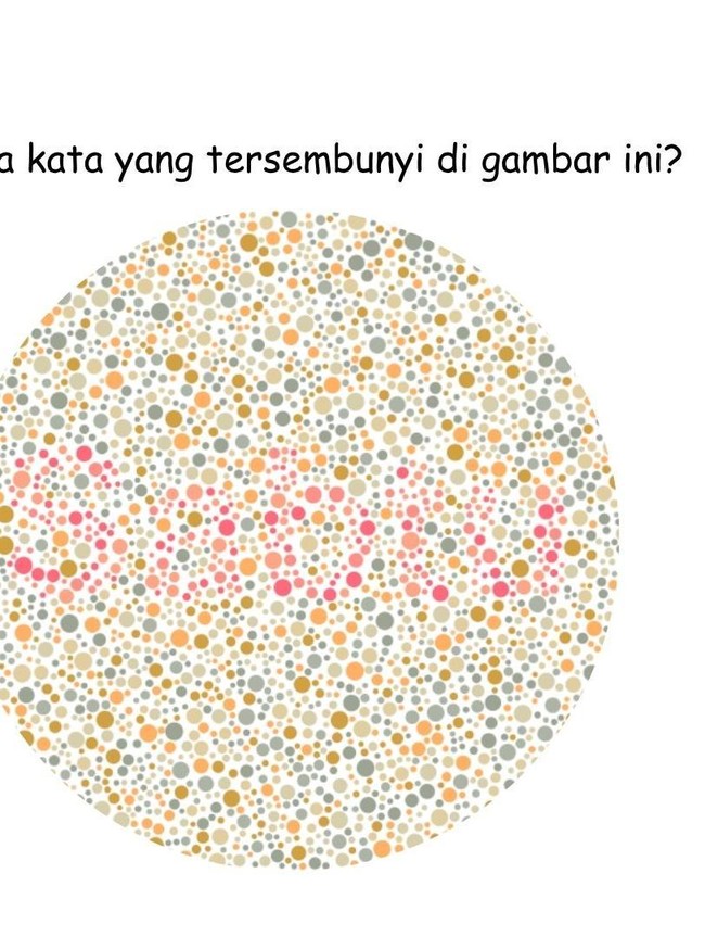 Ketajaman Mata Dibutuhkan, Selesaikan Tes Buta Warna Ini dalam 30 Detik