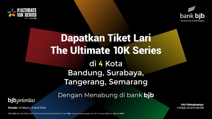 bank bjb Hadirkan Promo The Ultimate 10K, Cukup Nabung Bisa Lari di 4 Kota