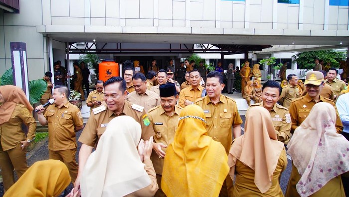 Bupati Muba singgung pungli saat halal bihalal dengan ASN.