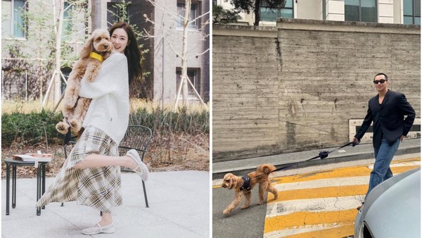 Sah Jadi Pasutri, Tiffany & Byun Yo Han Lovestagram dengan Anjing Kesayangan