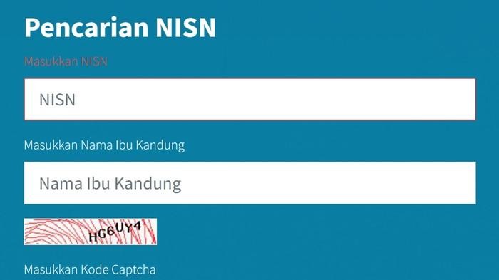 Cara cek NISN di website Kemdikbud