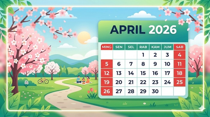 Kalender April 2026.