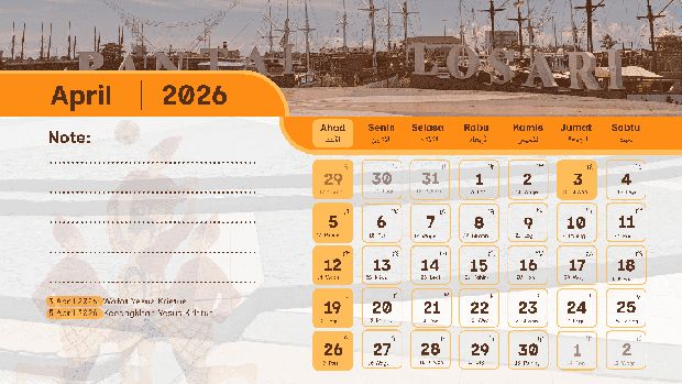 Kalender April 2026