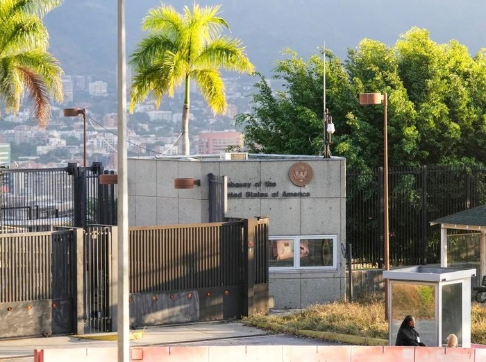 Kedubes AS di Caracas, Venezuela (dok. AP Photo/Matias Delacroix, File)