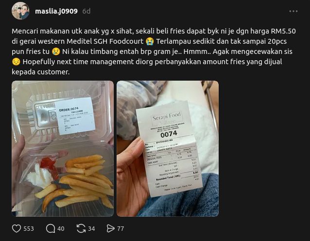Kentang goreng zonk