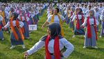 Lestarikan Budaya, Ribuan Pelajar Pentaskan Tari Wulang Sunu Massal