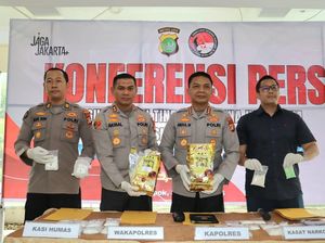 Polres Depok Tangkap 4 Kurir Narkoba Jaringan Aceh-Malaysia, 4 Kg Sabu Disita