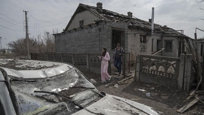 Serangan Rusia Hantam Sloviansk, Permukiman Warga Hancur