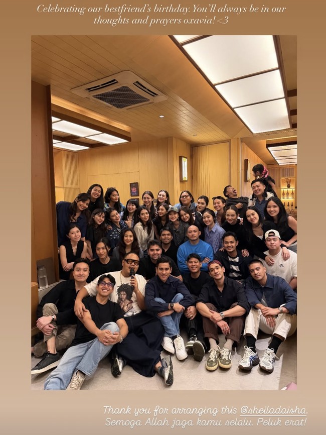 Sheila Dara Undang Sahabat di Momen Ultah Vidi Aldiano