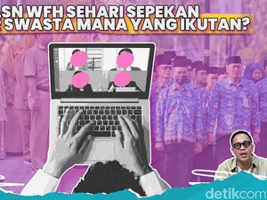 ASN WFH Sehari Sepekan Demi Ekonomi Negara