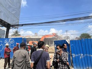 6 Ruko di Palembang yang Berdiri di Atas Pipa Gas Dibongkar