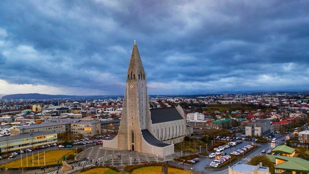 Gereja Hallgrímskirkja di Islandia. Gereja Hallgrímskirkja di Islandia.