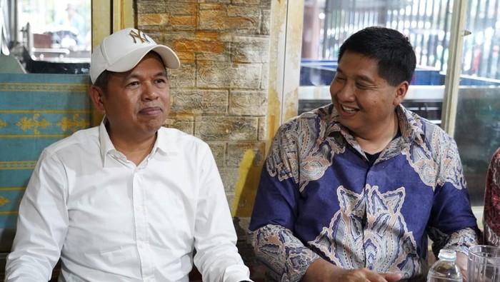 Gubernur Jawa Barat Dedi Mulyadi dan Menteri PKP Maruarar Sirait di Jakarta, Selasa (31/3/2026)