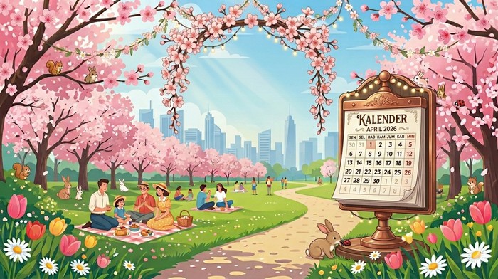 Kalender April 2026.