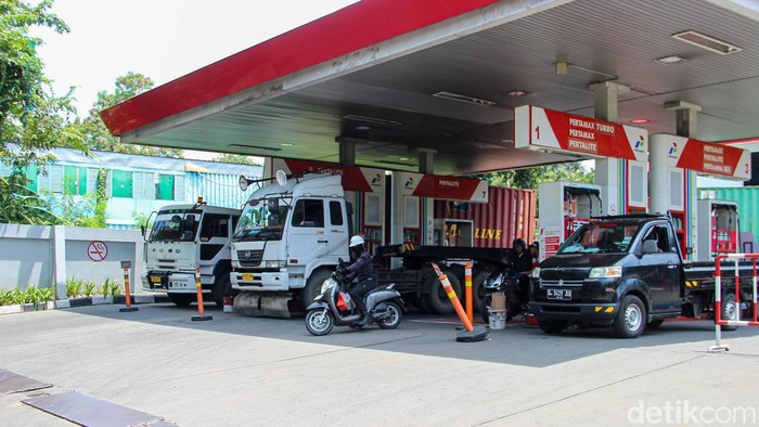 Ilustrasi SPBU Pertamina.