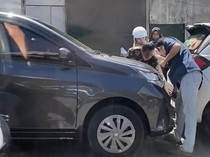 4 Mobil Terlibat Kecelakaan Beruntun di Galangan Kapal Makassar