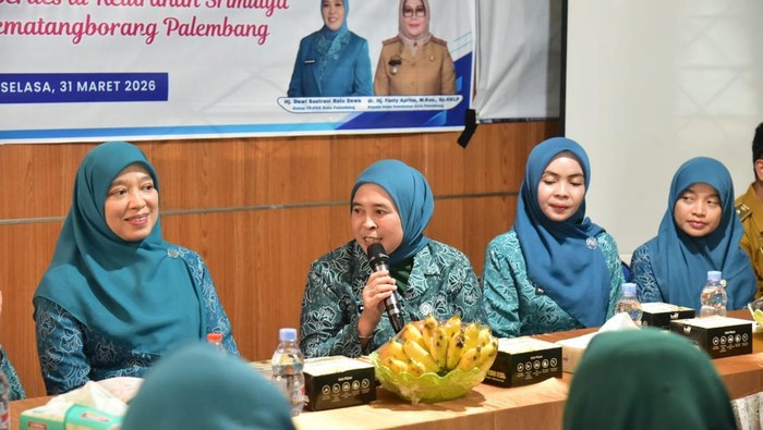 Ketua Tim Penggerak (TP) PKK Kota Palembang Dewi Sastrani Ratu Dewa