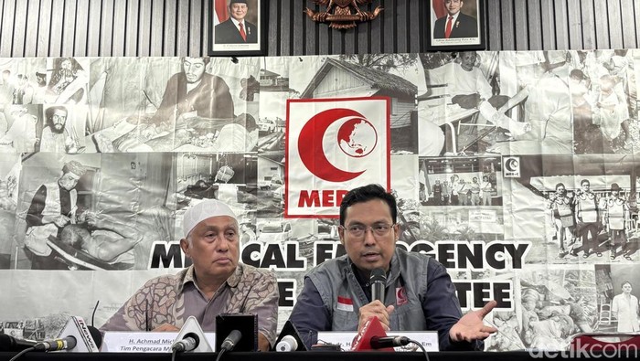 MER-C bersama TPM menilai serangan yang membuat 3 prajurit TNI di Lebanon sebagai kejahatan perang dan harus dibawa ke Mahkamah Internasional. (Rachma Indira/detikcom)