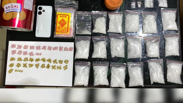 Sabu dan ekstasi yang diamankan di Pangkalpinang