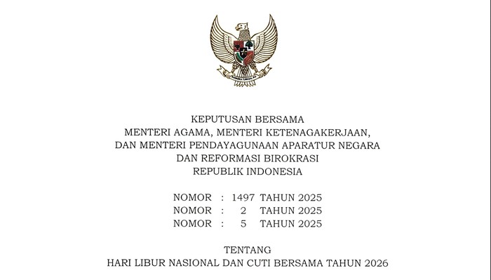 SKB 3 Menteri 2026. Tanggal 3 April 2026 libur apa? 