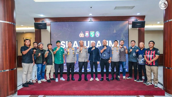 Arema FC audensi bersama Polda Jawa Timur pastikan keamanan laga melawan Persebaya Surabaya
