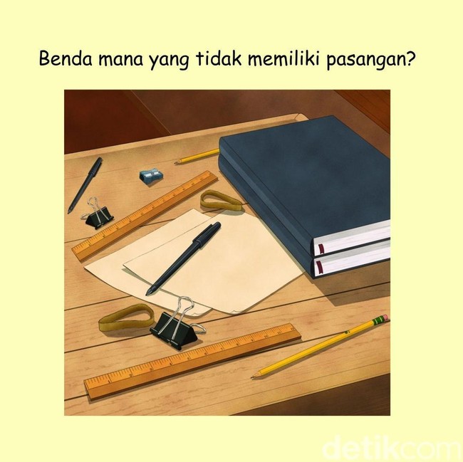 Fokus dan Tajamkan Mata! Temukan Pasangan Benda di Gambar Ini dalam Semenit