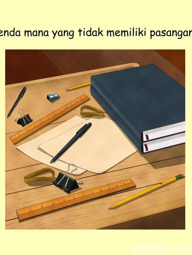 Fokus dan Tajamkan Mata! Temukan Pasangan Benda di Gambar Ini dalam Semenit
